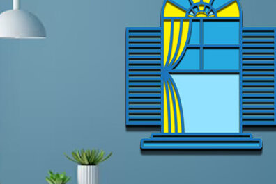 Intra απο ξύλο plywood 3mm-4mm πάχος – Παράθυρο Design, Wall Art Δίασταση  40x30 cm INTRAFABR-68800539