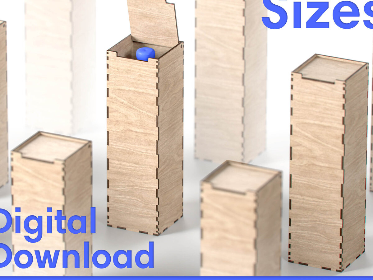 Σετ των 2 Intra απο ξύλο plywood 3mm-4mm πάχος – Δώρο Κουτί κρασιού - 9 διαφορετικά μεγέθη Δίασταση  20x20 cm INTRAFABR-96283565