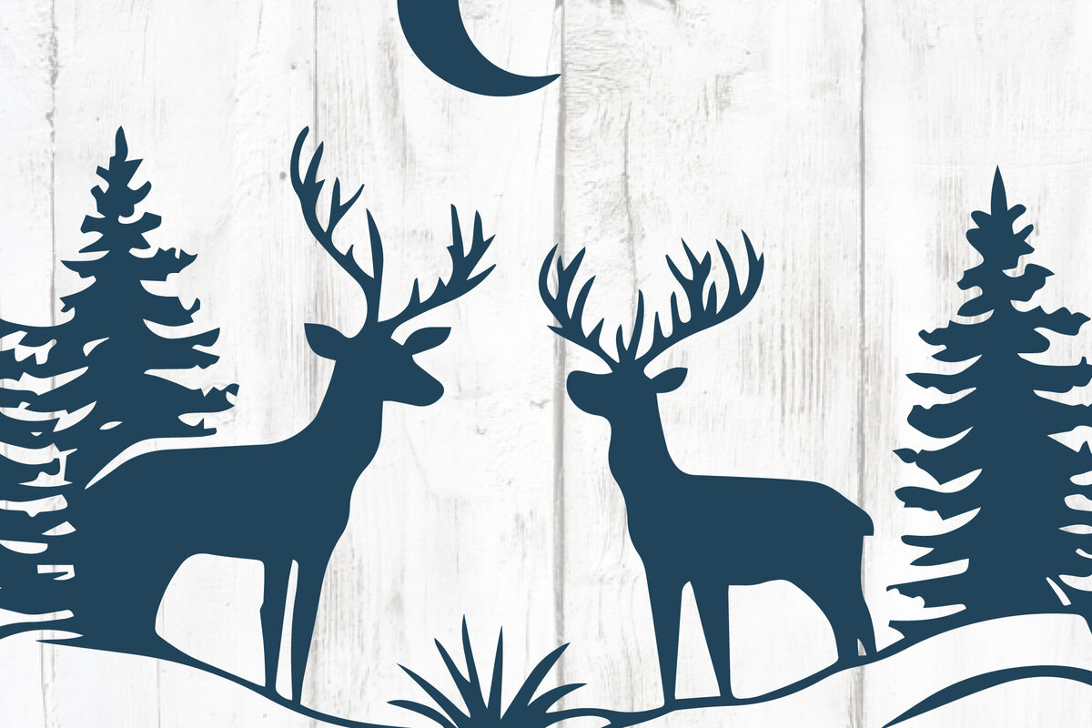 Σετ των 2 Intra απο ξύλο plywood 3mm-4mm πάχος – Αρχείο περικοπής Χειμερινής Χριστουγεννιάτικης Σκηνής Δίασταση  20x20 cm INTRAFABR-104663210