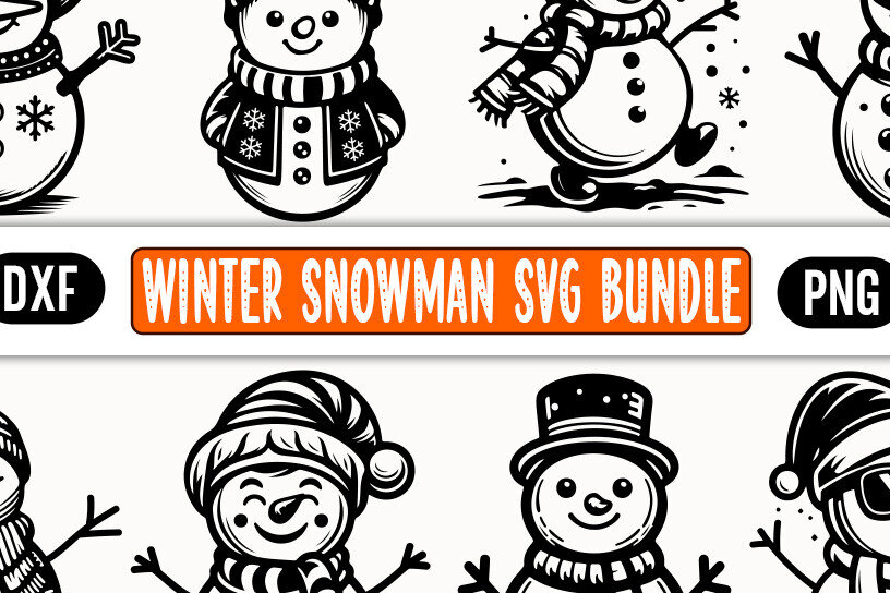 Σετ των 2 Intra απο ξύλο plywood 3mm-4mm πάχος – Πακέτο χειμερινών Χριστουγέννων Snowman Δίασταση  20x20 cm INTRAFABR-85922516