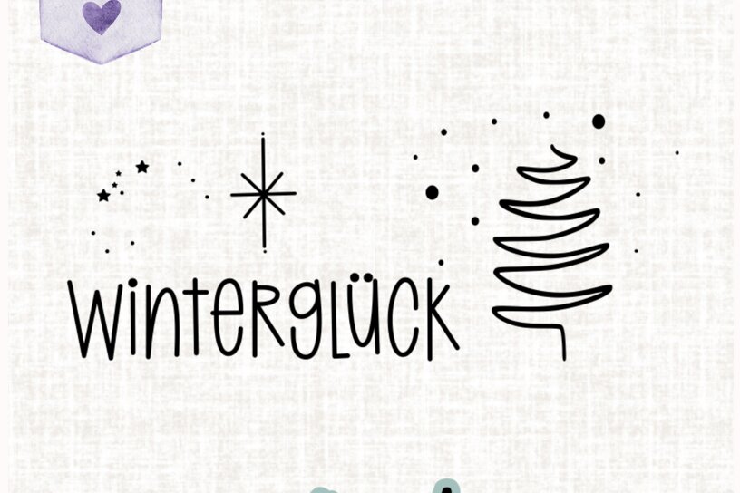 Σετ των 2 Intra απο ξύλο plywood 3mm-4mm πάχος – Αρχείο χειμερινής ευτυχίας plotter Γερμανικά Δίασταση  20x20 cm INTRAFABR-107595644