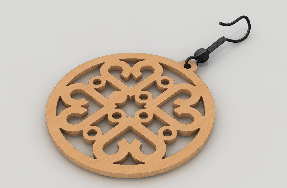 Σετ των 3 Intra απο ξύλο plywood 3mm-4mm πάχος – Ξύλινο Σκουλαρίκι / Κοσμήματα με Δίασταση  5x5 cm INTRAFABR-40251595