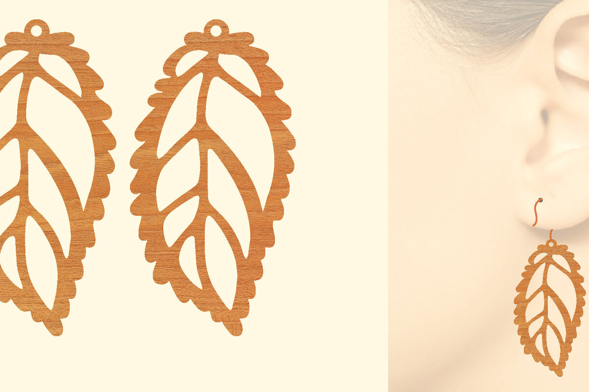 Σετ των 3 Intra απο ξύλο plywood 3mm-4mm πάχος – Ξύλινα σκουλαρίκια Δίασταση  5x5 cm INTRAFABR-96584904