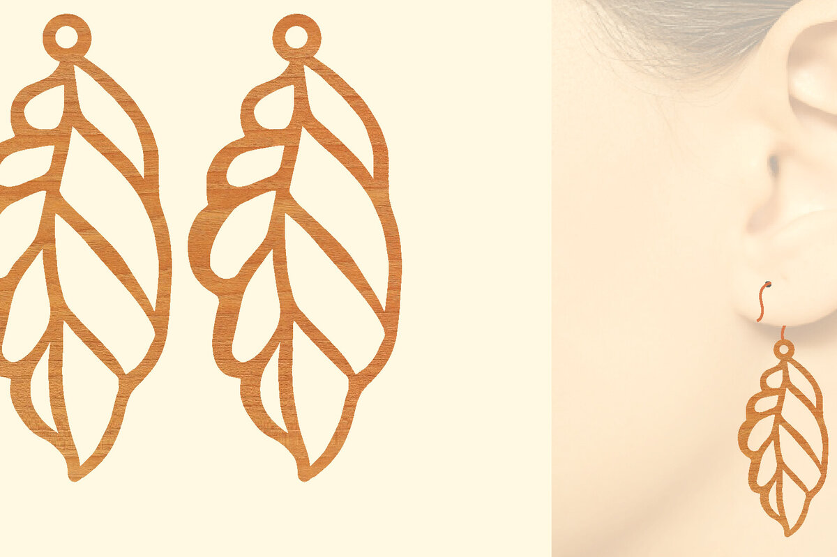 Σετ των 3 Intra απο ξύλο plywood 3mm-4mm πάχος – Ξύλινα σκουλαρίκια Δίασταση  5x5 cm INTRAFABR-96584939