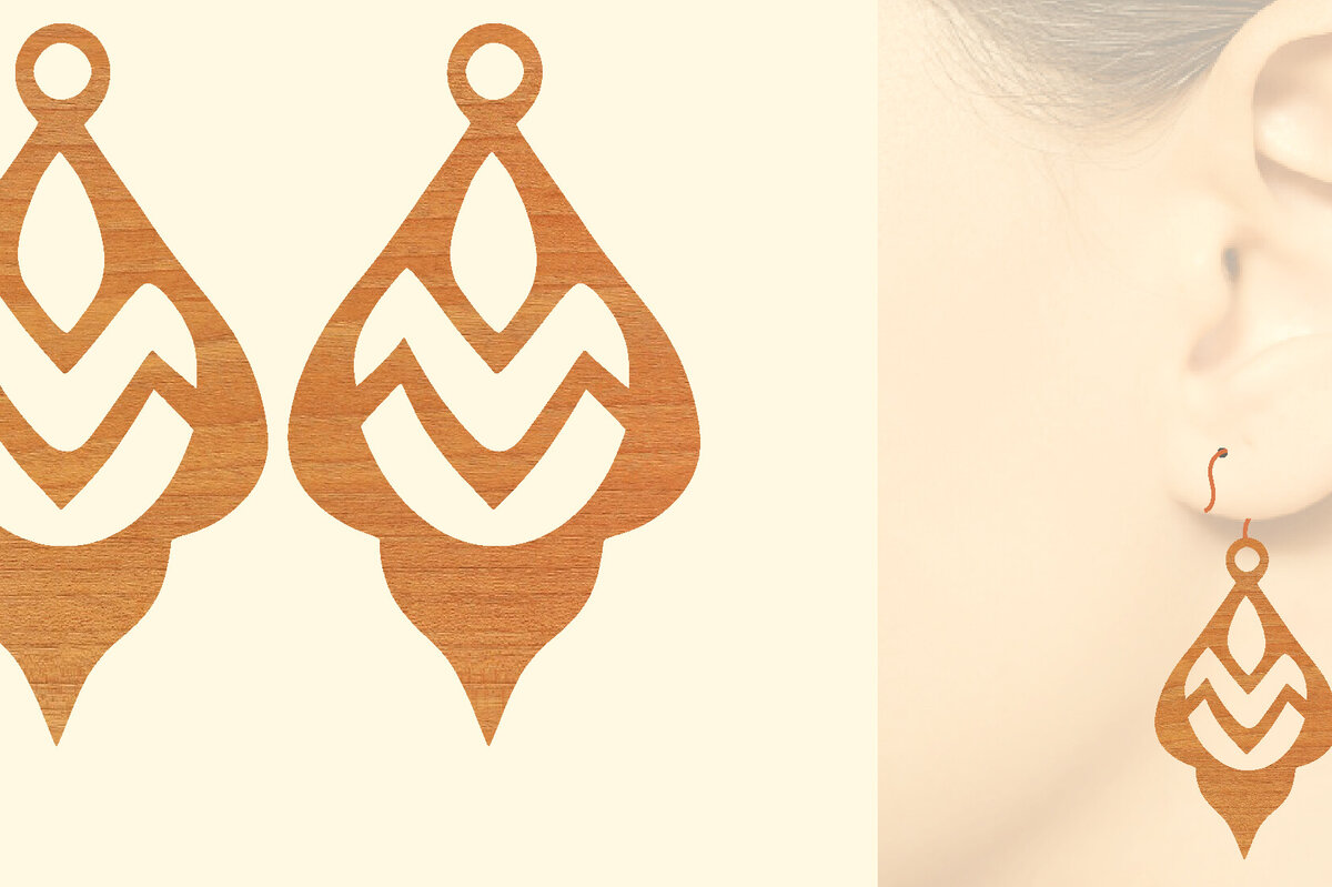 Σετ των 3 Intra απο ξύλο plywood 3mm-4mm πάχος – Ξύλινα σκουλαρίκια Δίασταση  5x5 cm INTRAFABR-96584965