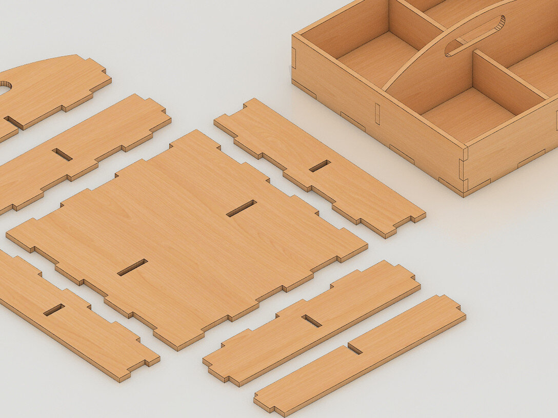 Σετ των 2 Intra απο ξύλο plywood 3mm-4mm πάχος – Δίσκος σερβιρίσματος για μπισκότα με ξύλα φρούτων DXF Δίασταση  20x20 cm INTRAFABR-60983994