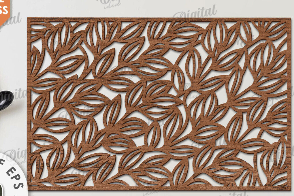 Σετ των 2 Intra απο ξύλο plywood 3mm-4mm πάχος – Ξύλο Σουπλά Κοπή Laser. Διακόσμηση σπιτιού Δίασταση  20x20 cm INTRAFABR-115896949