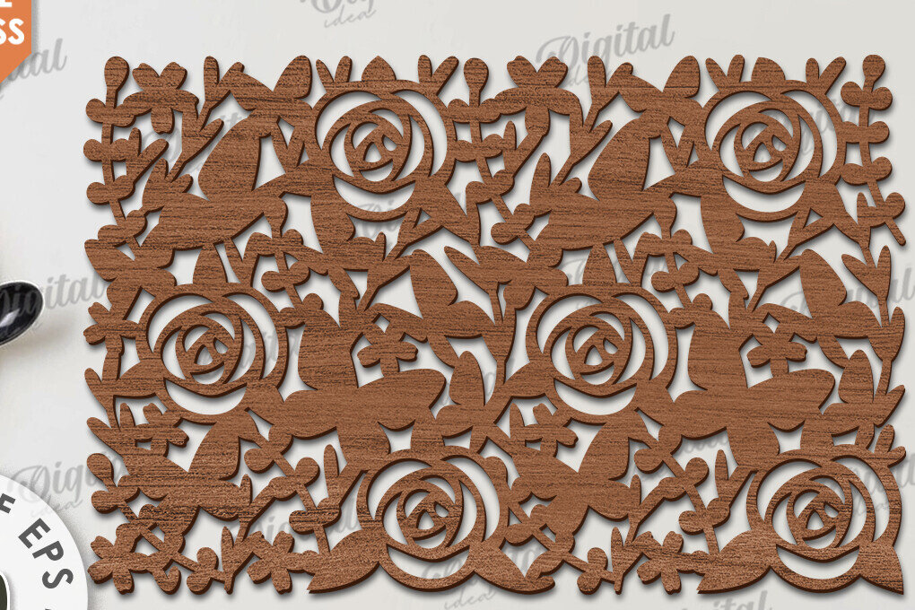 Σετ των 2 Intra απο ξύλο plywood 3mm-4mm πάχος – Ξύλο Σουπλά Κοπή Laser. Διακόσμηση σπιτιού Δίασταση  20x20 cm INTRAFABR-115897076