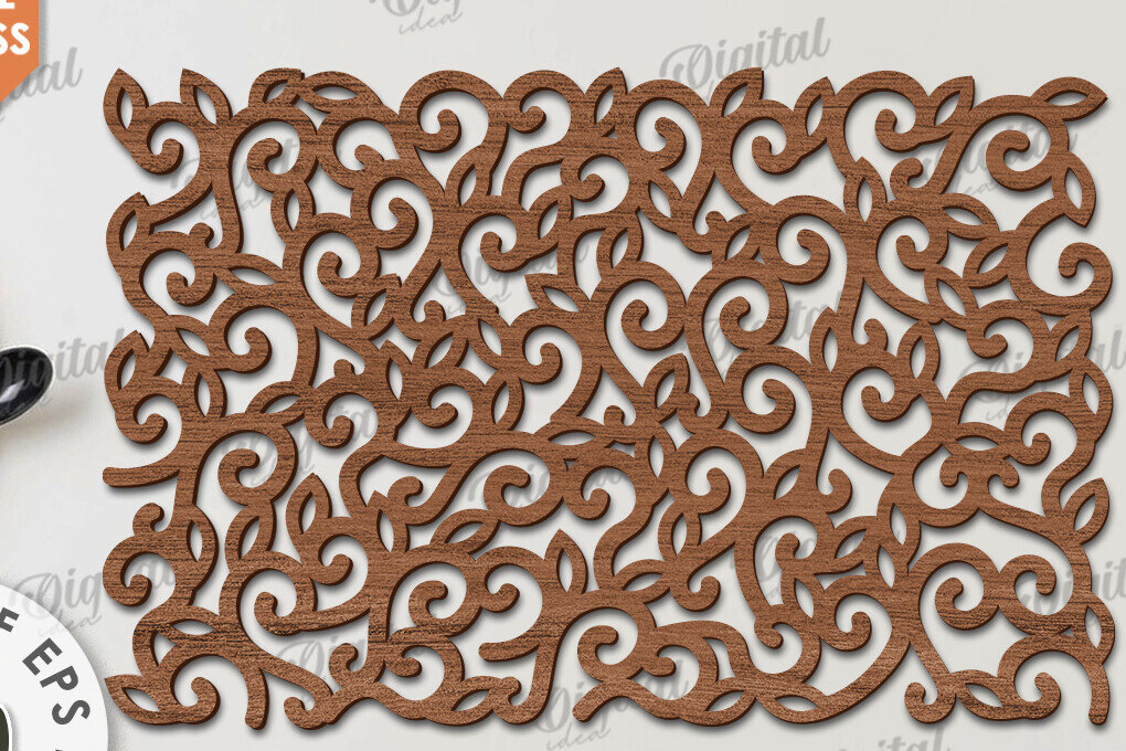 Σετ των 2 Intra απο ξύλο plywood 3mm-4mm πάχος – Ξύλο Σουπλά Κοπή Laser. Διακόσμηση σπιτιού Δίασταση  20x20 cm INTRAFABR-115897135