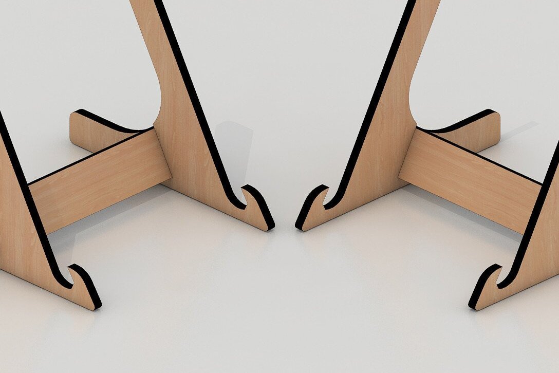 Σετ των 2 Intra απο ξύλο plywood 3mm-4mm πάχος – Ξύλινη πλάκα οθόνης Βάση πλαισίου Θερμοκρασία 034 Δίασταση  20x20 cm INTRAFABR-34327856