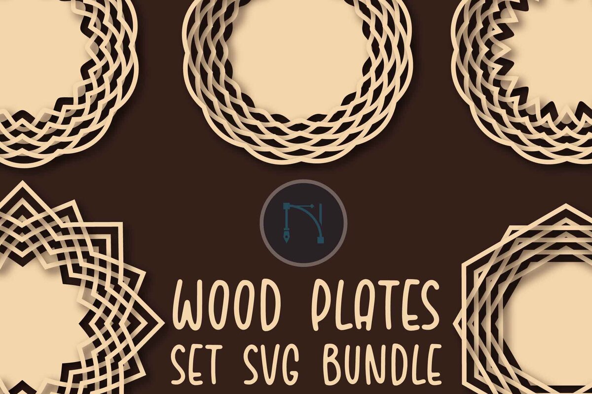 Σετ των 2 Intra απο ξύλο plywood 3mm-4mm πάχος – Σετ Ξύλινες πλάκες Δέσμη Cut Laser Δίασταση  20x20 cm INTRAFABR-78975023