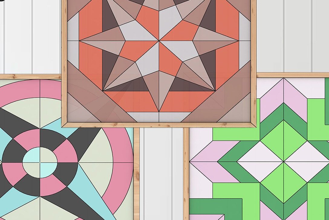 Σετ των 2 Intra απο ξύλο plywood 3mm-4mm πάχος – Ξύλινο μοτίβο παπλώματος για μηχανές λέιζερ Δίασταση  20x20 cm INTRAFABR-37056724