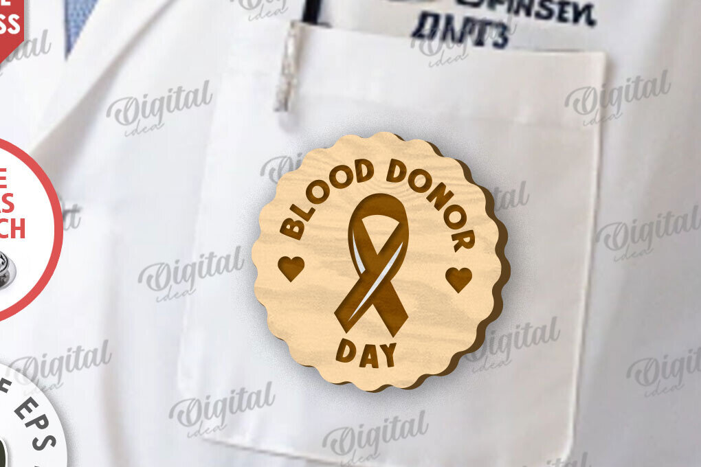 Σετ των 2 Intra απο ξύλο plywood 3mm-4mm πάχος – Ξύλινο Σήμα Αιμοδότη Δίασταση  20x20 cm INTRAFABR-111426868