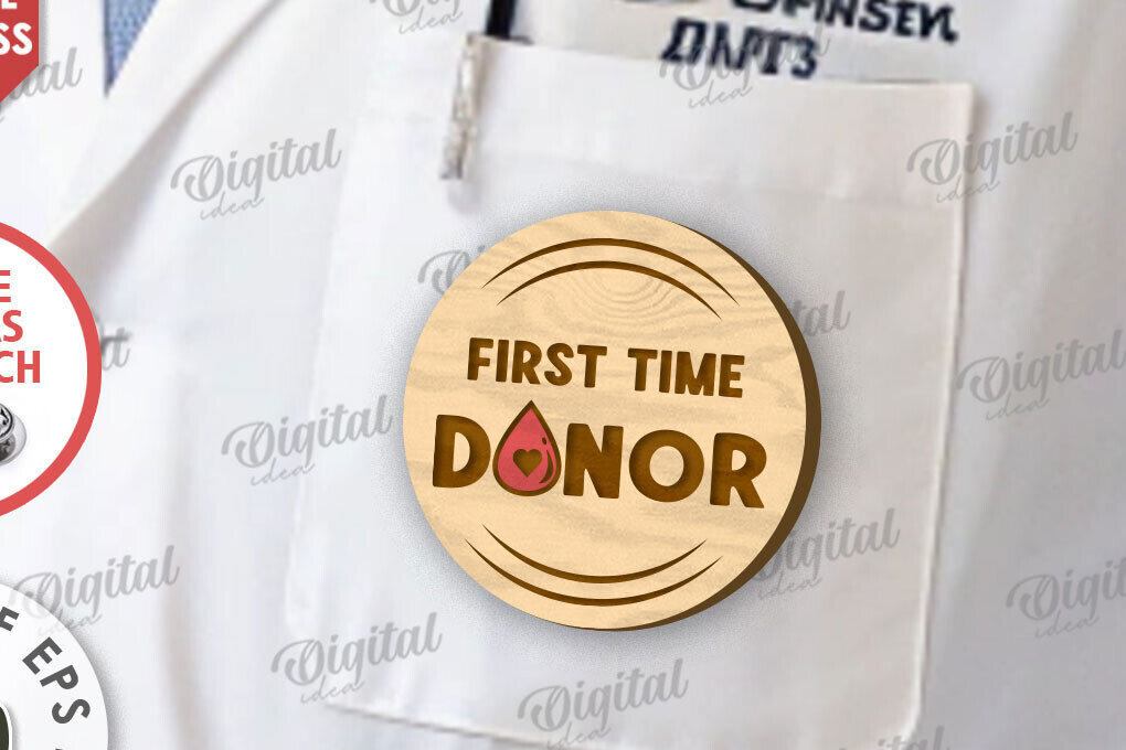 Σετ των 2 Intra απο ξύλο plywood 3mm-4mm πάχος – Ξύλινο Σήμα Αιμοδότη Δίασταση  20x20 cm INTRAFABR-111426879