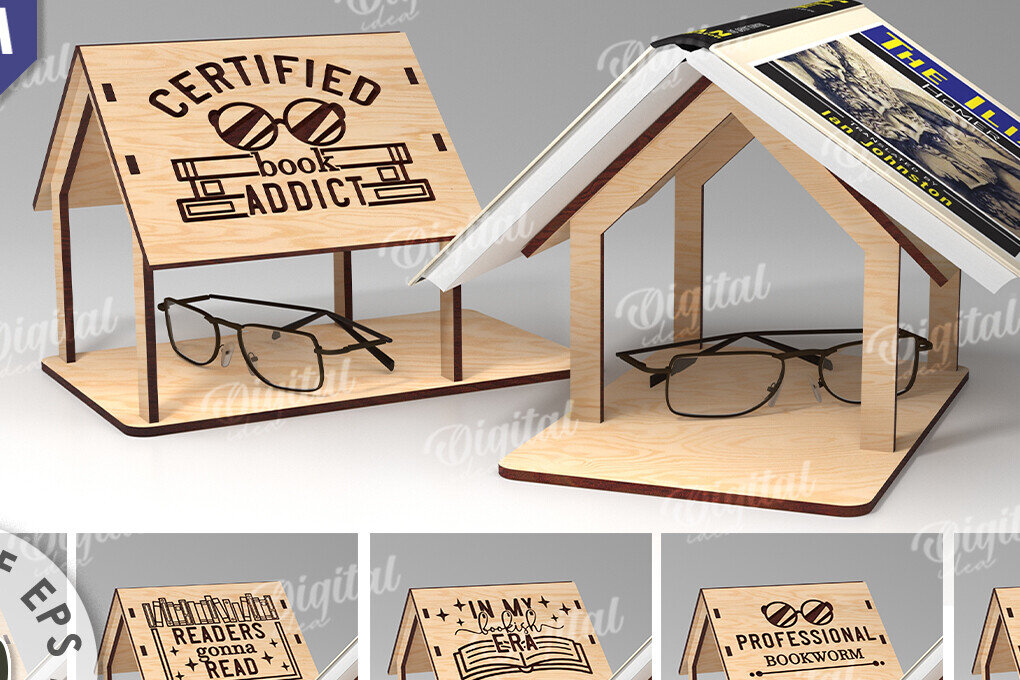 Σετ των 2 Intra απο ξύλο plywood 3mm-4mm πάχος – Ξύλινες Βιβλιοθήκες Πακέτο κοπής με λέιζερ Δίασταση  20x20 cm INTRAFABR-108441234