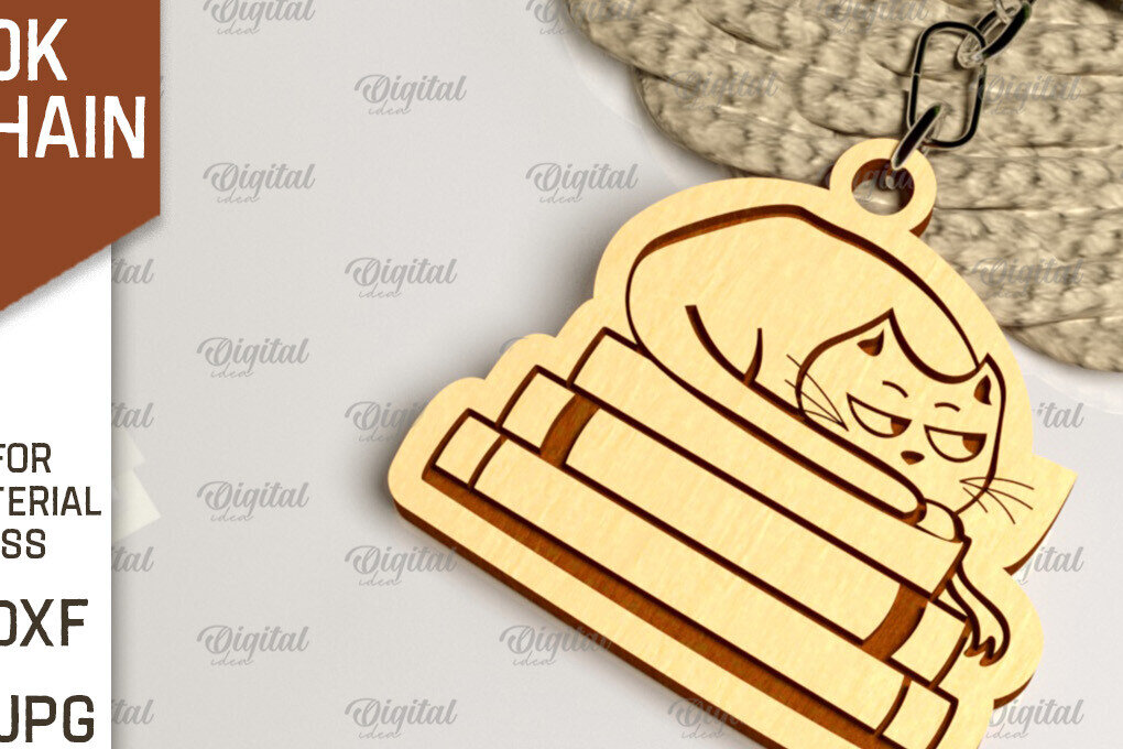 Σετ των 3 Intra απο ξύλο plywood 3mm-4mm πάχος –  κοπής με λέιζερ μπρελόκ ξύλινο βιβλίο Δίασταση  5x5 cm INTRAFABR-100055547