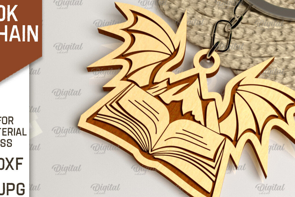 Σετ των 3 Intra απο ξύλο plywood 3mm-4mm πάχος –  κοπής με λέιζερ μπρελόκ ξύλινο βιβλίο Δίασταση  5x5 cm INTRAFABR-100055715