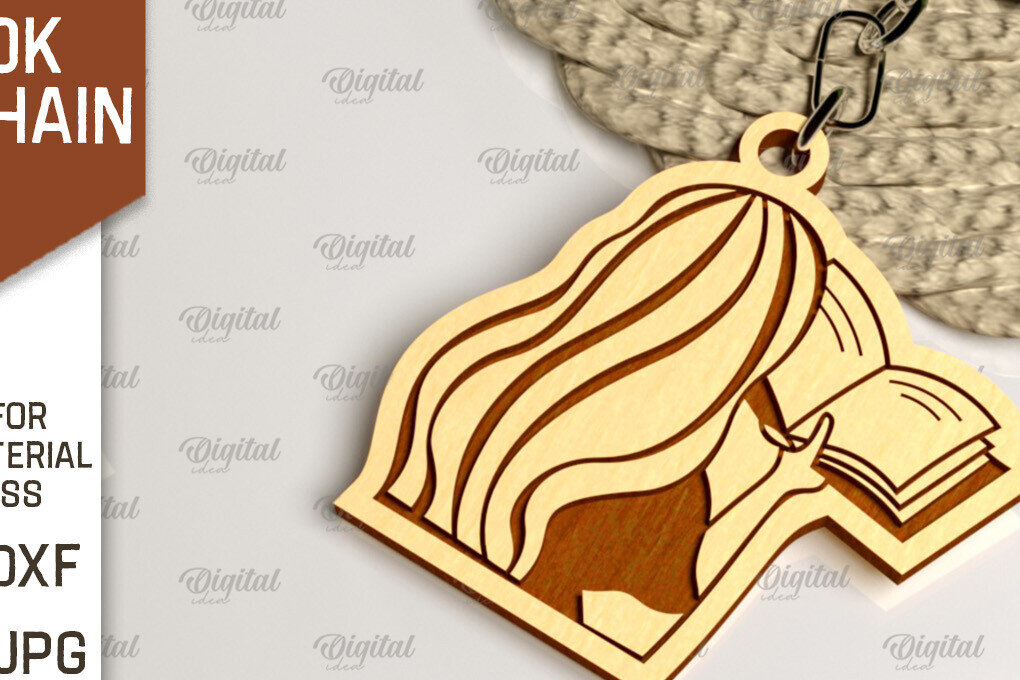 Σετ των 3 Intra απο ξύλο plywood 3mm-4mm πάχος –  κοπής με λέιζερ μπρελόκ ξύλινο βιβλίο Δίασταση  5x5 cm INTRAFABR-100055497