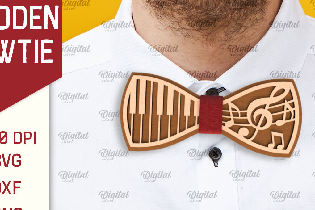 Σετ των 2 Intra απο ξύλο plywood 3mm-4mm πάχος – Ξύλινο παπιγιόν Ανδρικό παπιγιόν Δίασταση  20x20 cm INTRAFABR-95661440