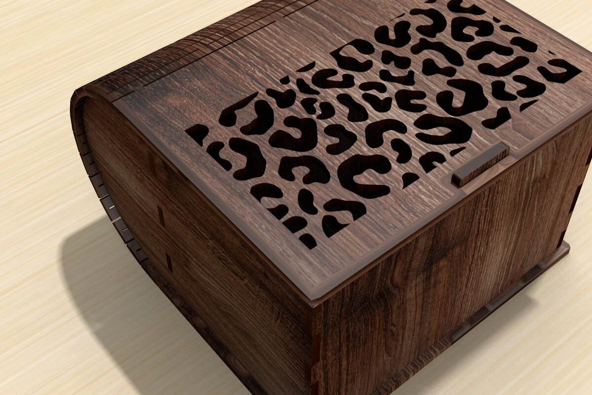 Σετ των 2 Intra απο ξύλο plywood 3mm-4mm πάχος – Ξύλινο κουτί (130x130x80 mm) Δίασταση  20x20 cm INTRAFABR-122248972