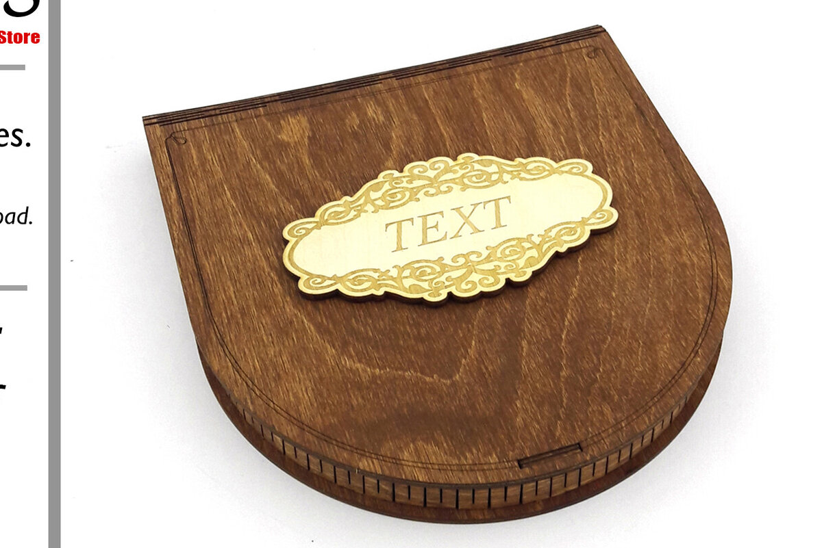 Σετ των 2 Intra απο ξύλο plywood 3mm-4mm πάχος – Ξύλινο κουτί. Αρχείο κοπής με λέιζερ. Δίασταση  20x20 cm INTRAFABR-99697262