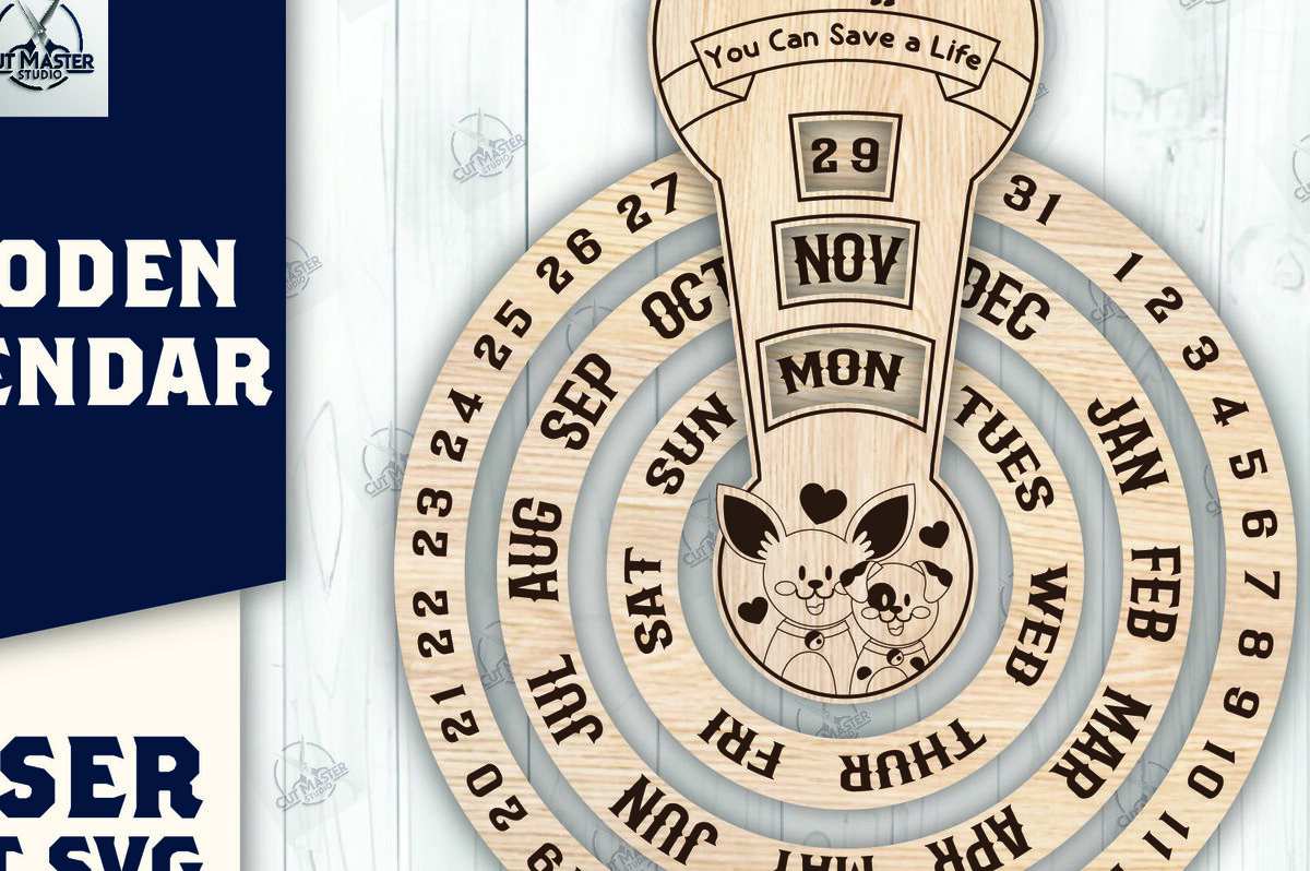 Σετ των 2 Intra απο ξύλο plywood 3mm-4mm πάχος – Ξύλινο Ημερολόγιο 2025 I Δίασταση  20x20 cm INTRAFABR-110926983