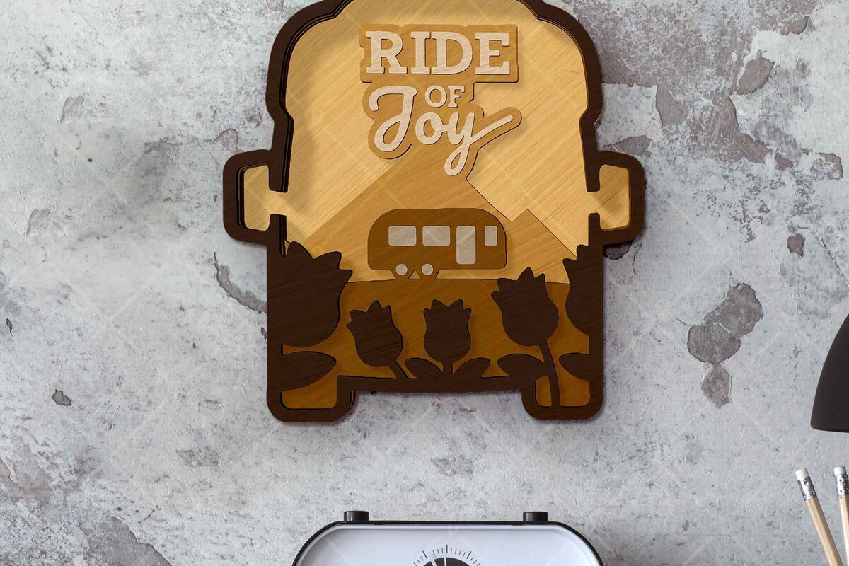 Σετ των 2 Intra απο ξύλο plywood 3mm-4mm πάχος – Ξύλινο σετ 6 τεμ Δίασταση  20x20 cm INTRAFABR-121725763