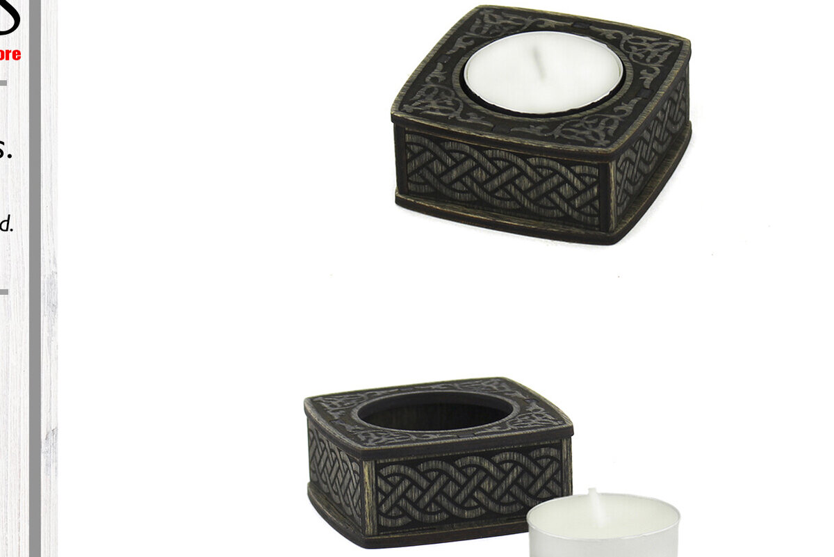 Σετ των 2 Intra απο ξύλο plywood 3mm-4mm πάχος – Ξύλινη Κηροπήγα. Αρχείο κοπής με λέιζερ. Δίασταση  20x20 cm INTRAFABR-90328491