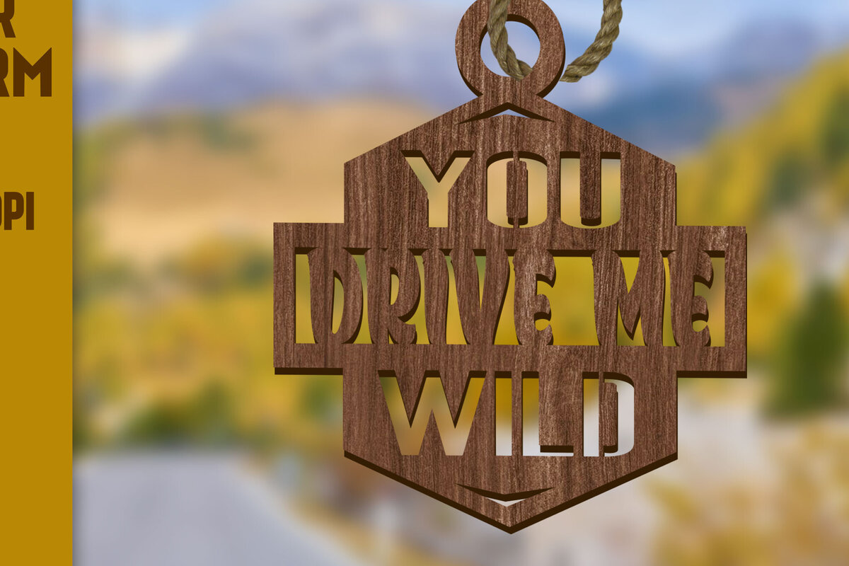 Σετ των 2 Intra απο ξύλο plywood 3mm-4mm πάχος – Ξύλινα γούρια αυτοκινήτου Charms Laser Δίασταση  20x20 cm INTRAFABR-81724653