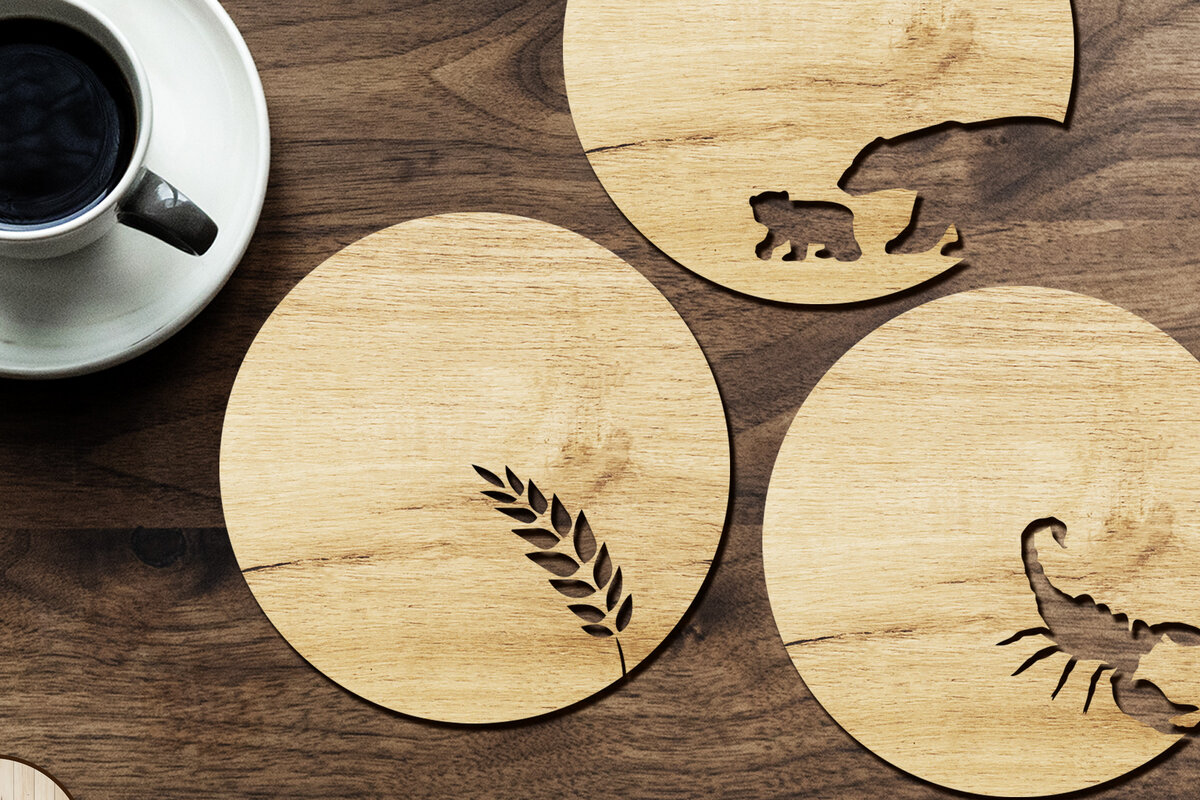 Σετ των 2 Intra απο ξύλο plywood 3mm-4mm πάχος – ΞΥΛΙΝΑ ΣΟΥΒΕΡ ΠΑΚΕΤΑ Αρχεία κοπής με λέιζερ Δίασταση  20x20 cm INTRAFABR-64264379