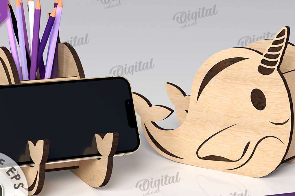 Σετ των 2 Intra απο ξύλο plywood 3mm-4mm πάχος – Ξύλινη χαριτωμένη θήκη για στυλό Cut Laser Δίασταση  20x20 cm INTRAFABR-112435393