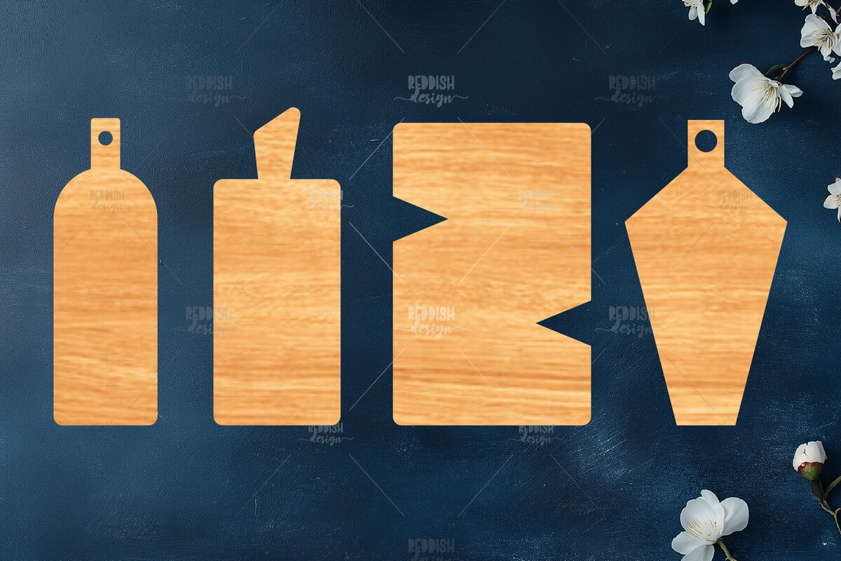 Σετ των 2 Intra απο ξύλο plywood 3mm-4mm πάχος – Ξύλινες σανίδες κοπής για Δίασταση  20x20 cm INTRAFABR-124527956