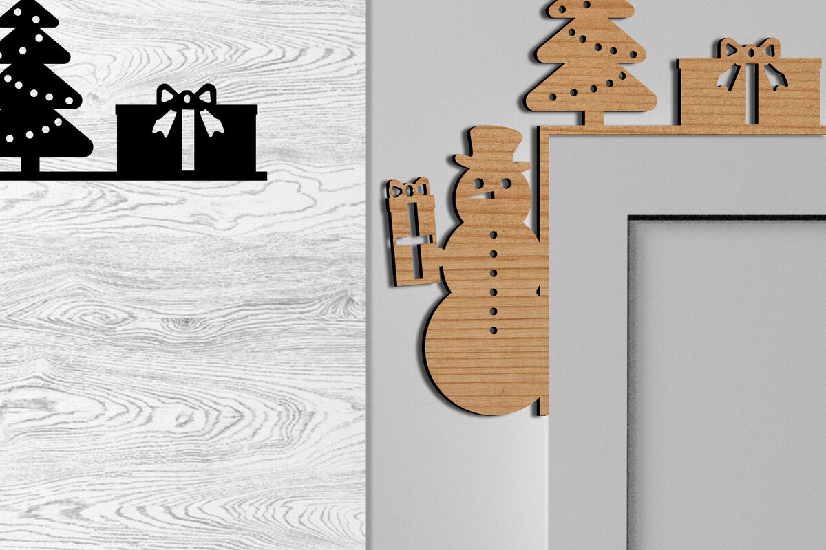 Σετ των 2 Intra απο ξύλο plywood 3mm-4mm πάχος – Ξύλινα Διακοσμητικά Δίασταση  20x20 cm INTRAFABR-79692474