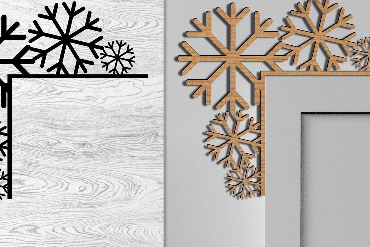 Σετ των 2 Intra απο ξύλο plywood 3mm-4mm πάχος – Ξύλινα Διακοσμητικά Δίασταση  20x20 cm INTRAFABR-79692508