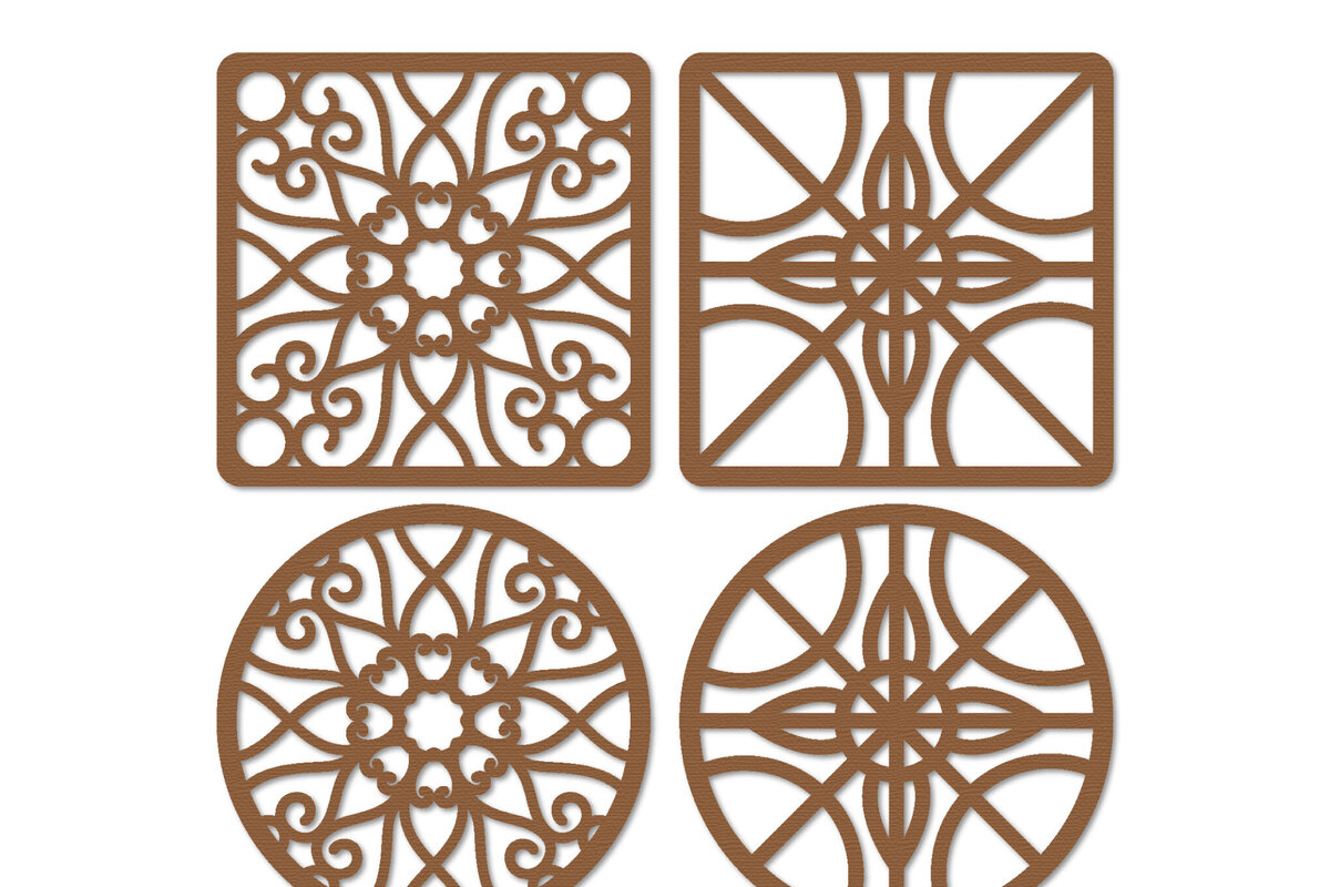 Intra απο ξύλο plywood 3mm-4mm πάχος – Ξύλινο διακοσμητικό σουβέρ κοπής με λέιζερ Δίασταση  40x30 cm INTRAFABR-125344264