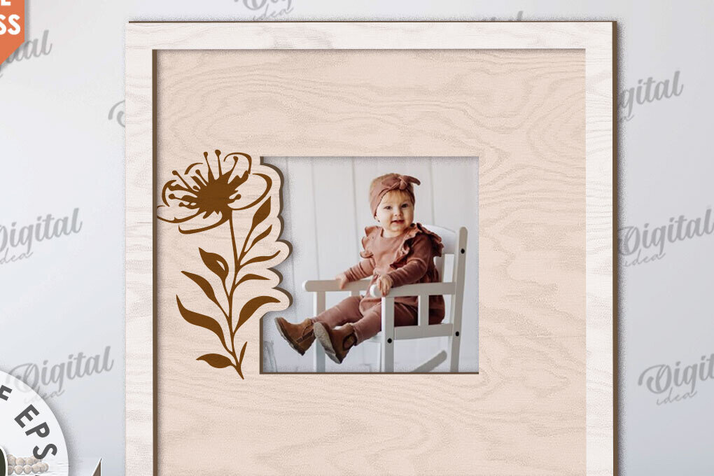 Intra απο ξύλο plywood 3mm-4mm πάχος – Ξύλινο Διακοσμητικό Πλαίσιο Κοπή Laser Δίασταση  40x30 cm INTRAFABR-112892388