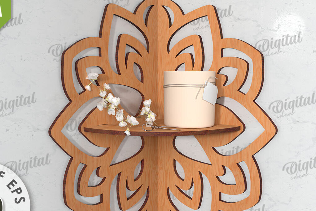 Intra απο ξύλο plywood 3mm-4mm πάχος – Ξύλινο Διακοσμητικό Ράφι Κοπή Laser Δίασταση  40x30 cm INTRAFABR-115363838