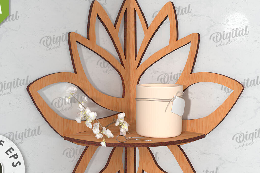 Intra απο ξύλο plywood 3mm-4mm πάχος – Ξύλινο Διακοσμητικό Ράφι Κοπή Laser Δίασταση  40x30 cm INTRAFABR-115363918