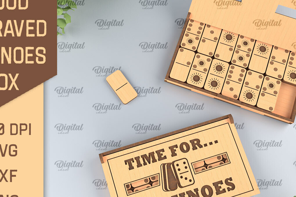 Σετ των 2 Intra απο ξύλο plywood 3mm-4mm πάχος – Ξύλινο Domino Box Δίασταση  20x20 cm INTRAFABR-95713870