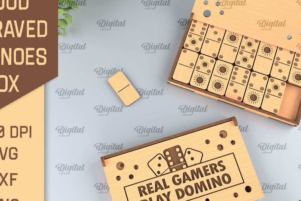 Σετ των 2 Intra απο ξύλο plywood 3mm-4mm πάχος – Ξύλινο Domino Box Δίασταση  20x20 cm INTRAFABR-95713751