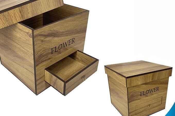 Σετ των 2 Intra απο ξύλο plywood 3mm-4mm πάχος – Ξύλινο Συρταριέρα Δίασταση  20x20 cm INTRAFABR-35441329