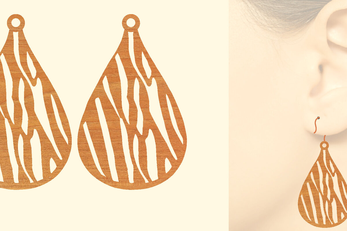 Σετ των 3 Intra απο ξύλο plywood 3mm-4mm πάχος – Ξύλινα Σκουλαρίκια Δίασταση  5x5 cm INTRAFABR-96303901