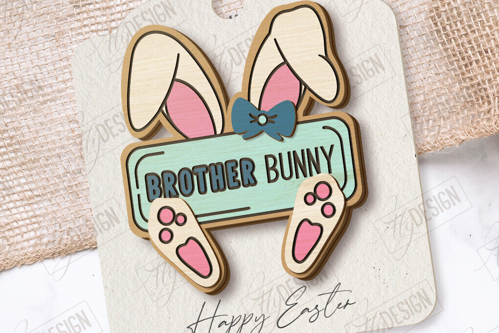 Σετ των 2 Intra απο ξύλο plywood 3mm-4mm πάχος – Ξύλινη Πασχαλινή Καρφίτσα | Αξεσουάρ | CNC Δίασταση  20x20 cm INTRAFABR-117339033