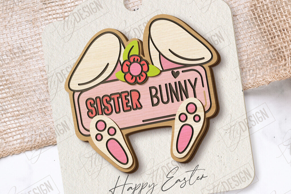 Σετ των 2 Intra απο ξύλο plywood 3mm-4mm πάχος – Ξύλινη Πασχαλινή Καρφίτσα | Αξεσουάρ | CNC Δίασταση  20x20 cm INTRAFABR-117339035