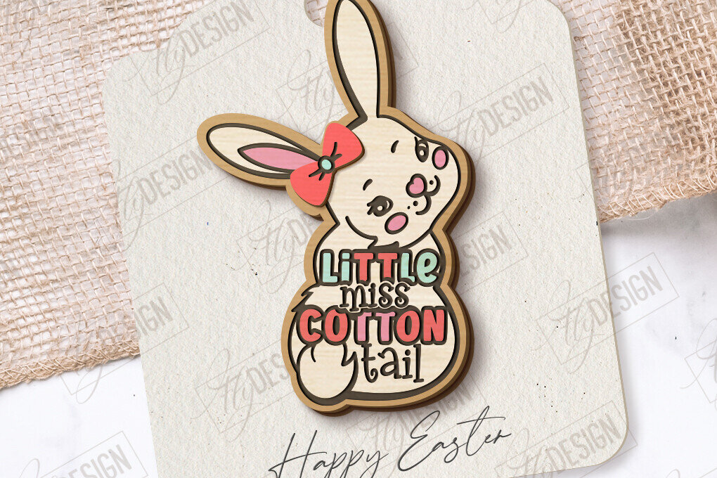 Σετ των 2 Intra απο ξύλο plywood 3mm-4mm πάχος – Ξύλινη Πασχαλινή Καρφίτσα | Αξεσουάρ | CNC Δίασταση  20x20 cm INTRAFABR-117339060