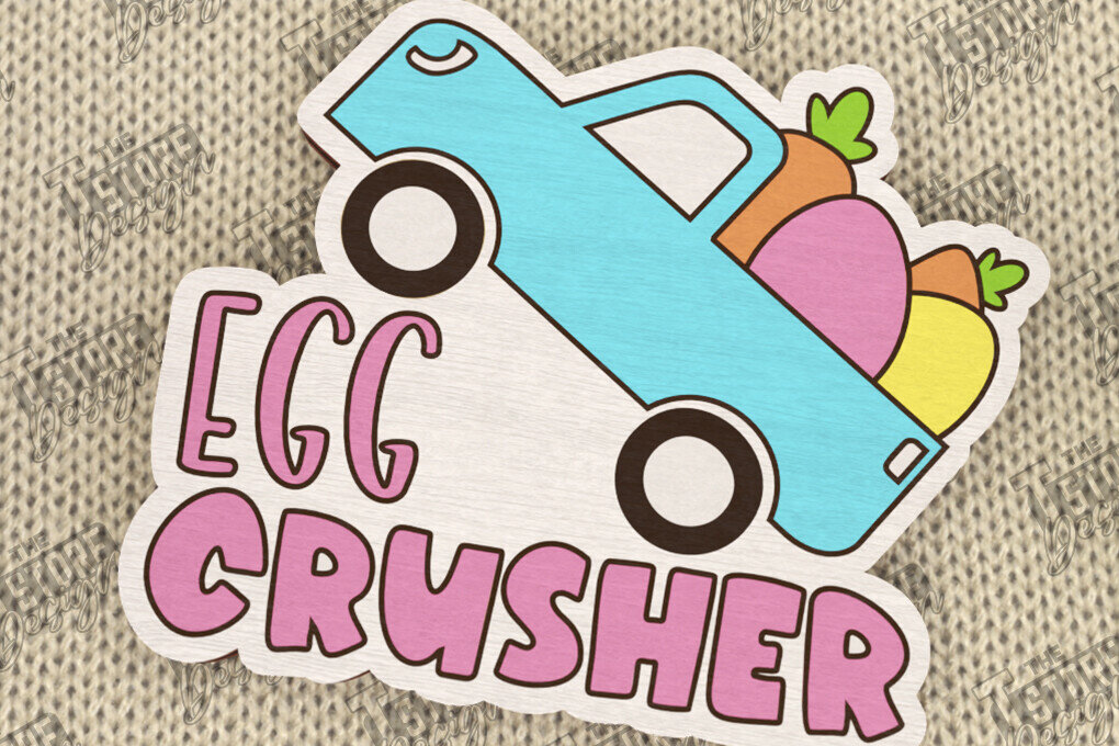 Σετ των 2 Intra απο ξύλο plywood 3mm-4mm πάχος – Ξύλινη Πασχαλινή Καρφίτσα | Αξεσουάρ | CNC Δίασταση  20x20 cm INTRAFABR-116901539