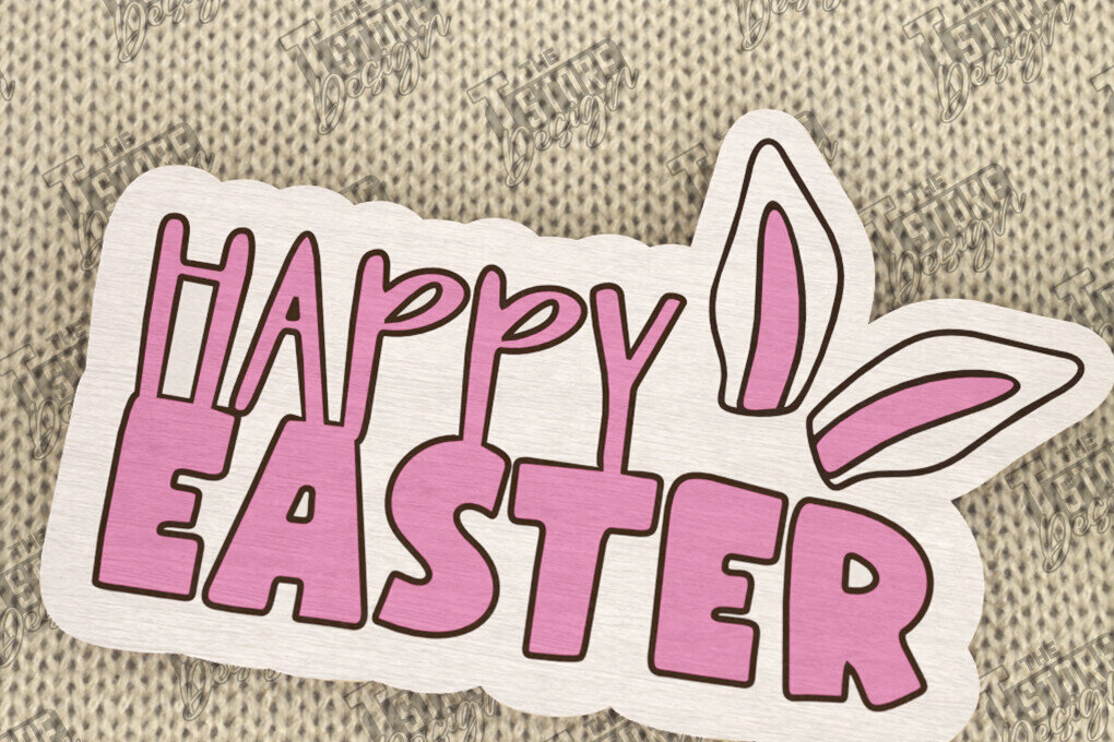 Σετ των 2 Intra απο ξύλο plywood 3mm-4mm πάχος – Ξύλινη Πασχαλινή Καρφίτσα | Αξεσουάρ | CNC Δίασταση  20x20 cm INTRAFABR-116901538