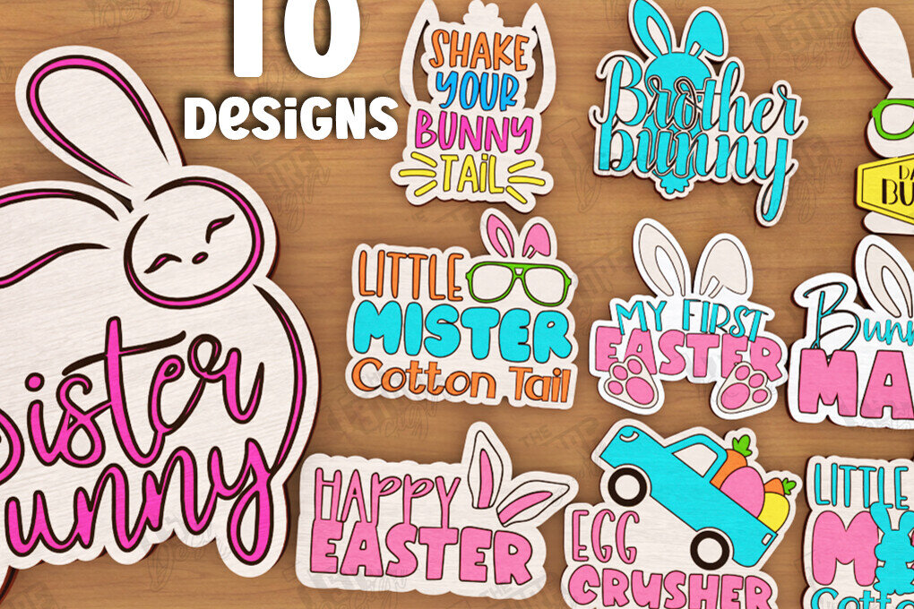 Σετ των 2 Intra απο ξύλο plywood 3mm-4mm πάχος – Ξύλινη Πασχαλινή Καρφίτσα |Αξεσουάρ Δίασταση  20x20 cm INTRAFABR-116901705