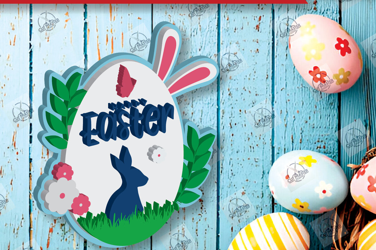 Σετ των 2 Intra απο ξύλο plywood 3mm-4mm πάχος – Ξύλινη Πασχαλινή Καρφίτσα Δίασταση  20x20 cm INTRAFABR-117969510