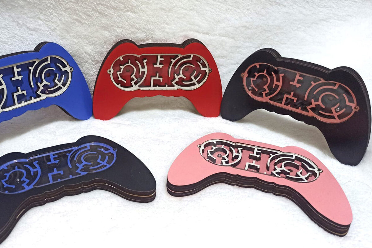 Σετ των 2 Intra απο ξύλο plywood 3mm-4mm πάχος – Ξύλινο παιχνίδι Fidget Δίασταση  20x20 cm INTRAFABR-60656675